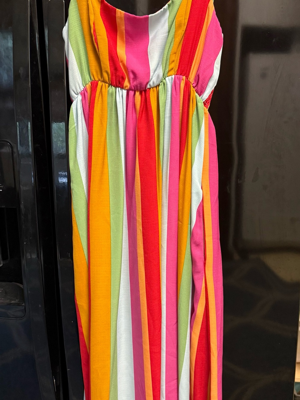 show me your MUMU Multi-Color Stripe Sundress with pockets